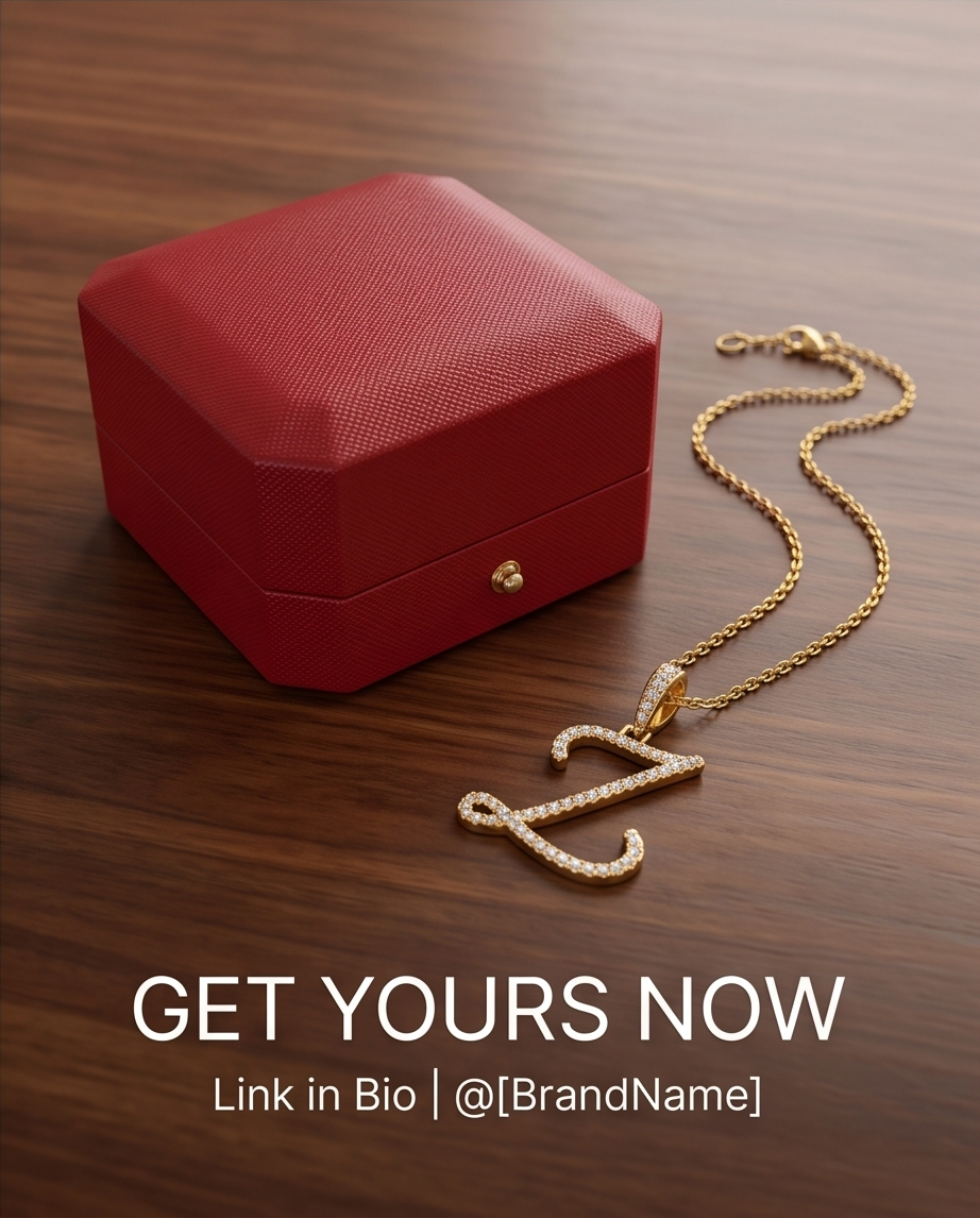 Large Multi-Cubic Gold Zirconia Shaped Letter "Z" With Red Box and Option for Herringbone Necklace (Limited of Edition) $27.99 Elegance Gold Necklace