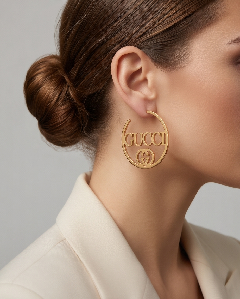 Gold-Plated Iconic Statement Earrings