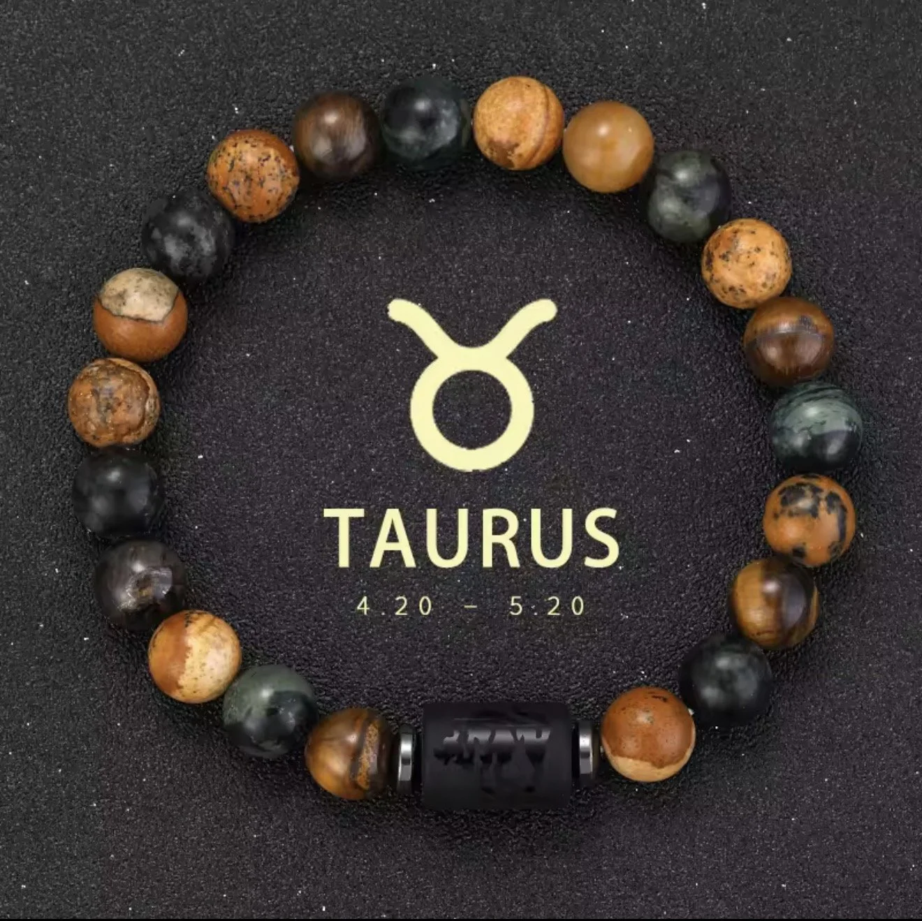 NS04 Taurus Zodiac Stone Bracelet