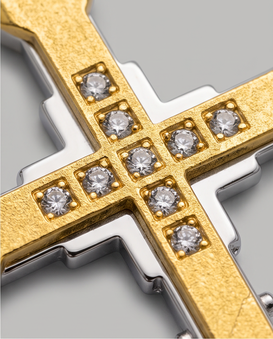 Gold-Plated Cross Necklace