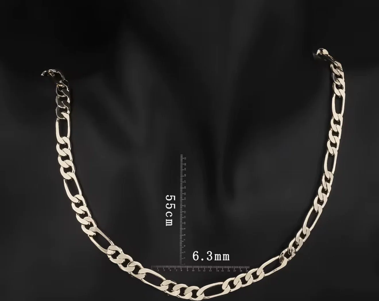 FL306 7.2MM 14K Gold Figaro High Premium Quality Multiple Width and Lengths