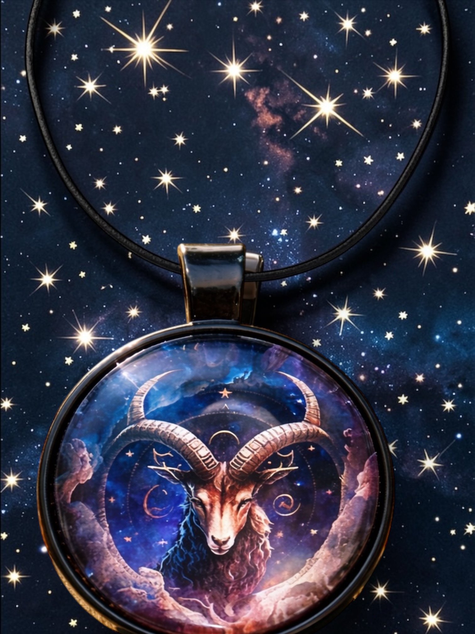 3D212 Cosmic Capricorn Constellation Pendant