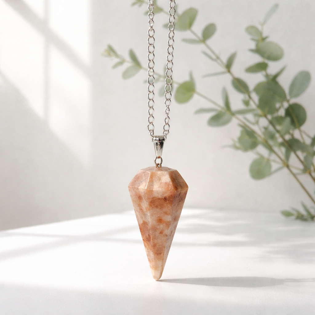 C02 Natural Stone Pendant Necklace
