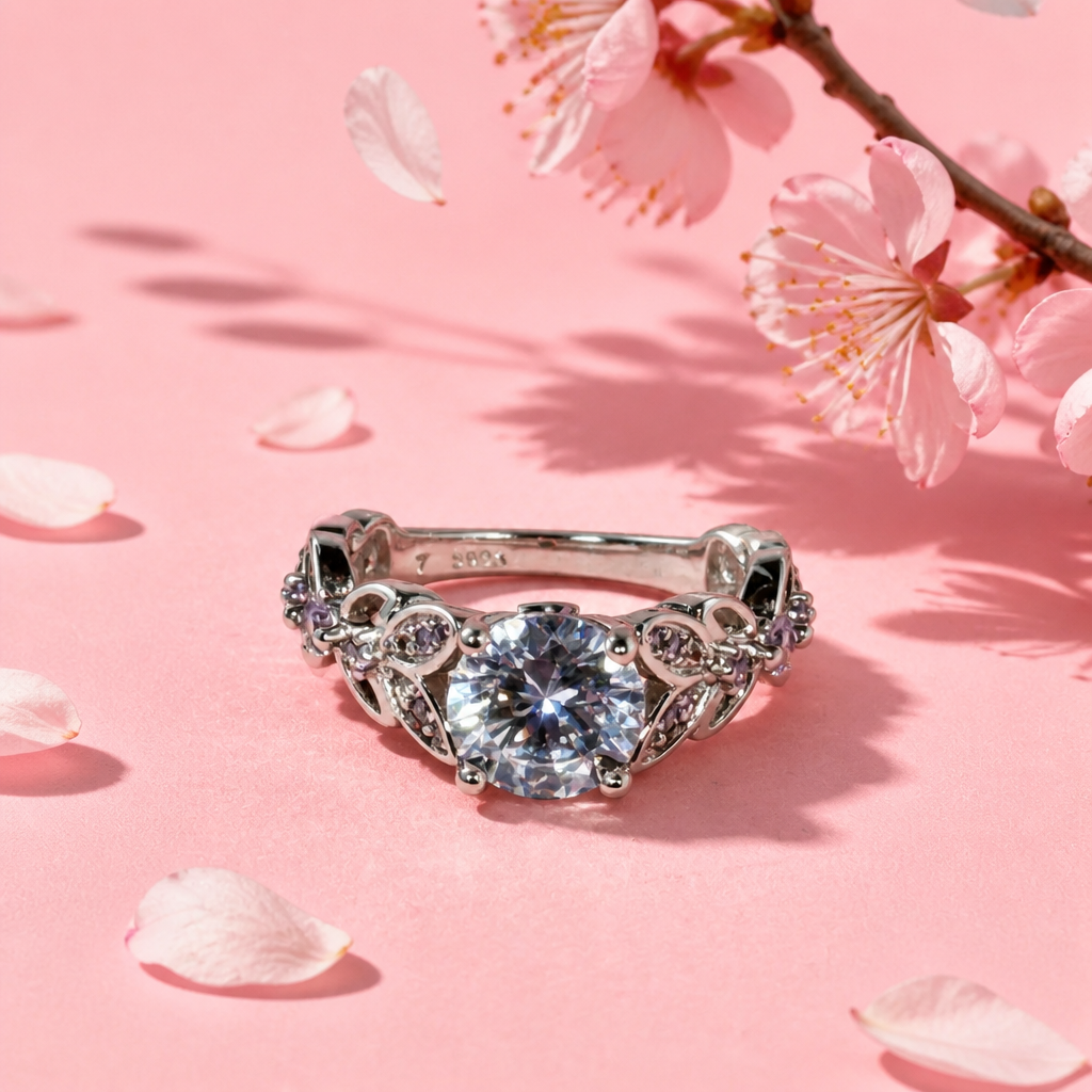 Eternal Blossom Halo Engagement Ring