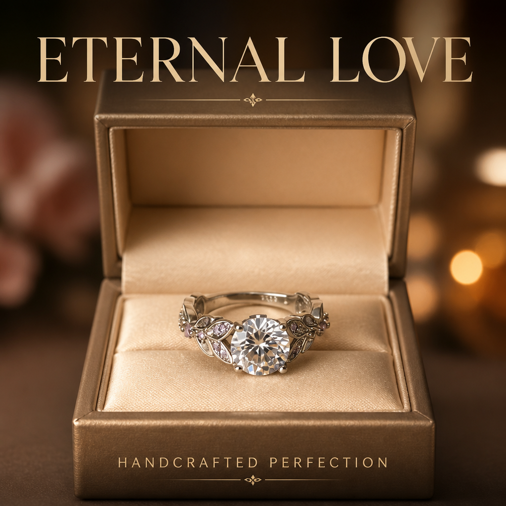Elegance Vine Solitaire Ring
