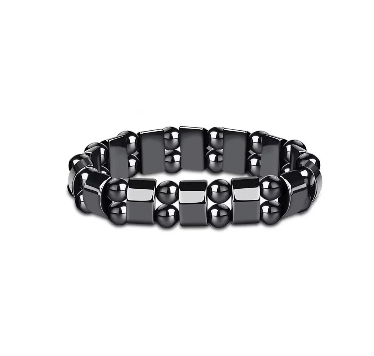 Elegant Hematite Bead Bracelet