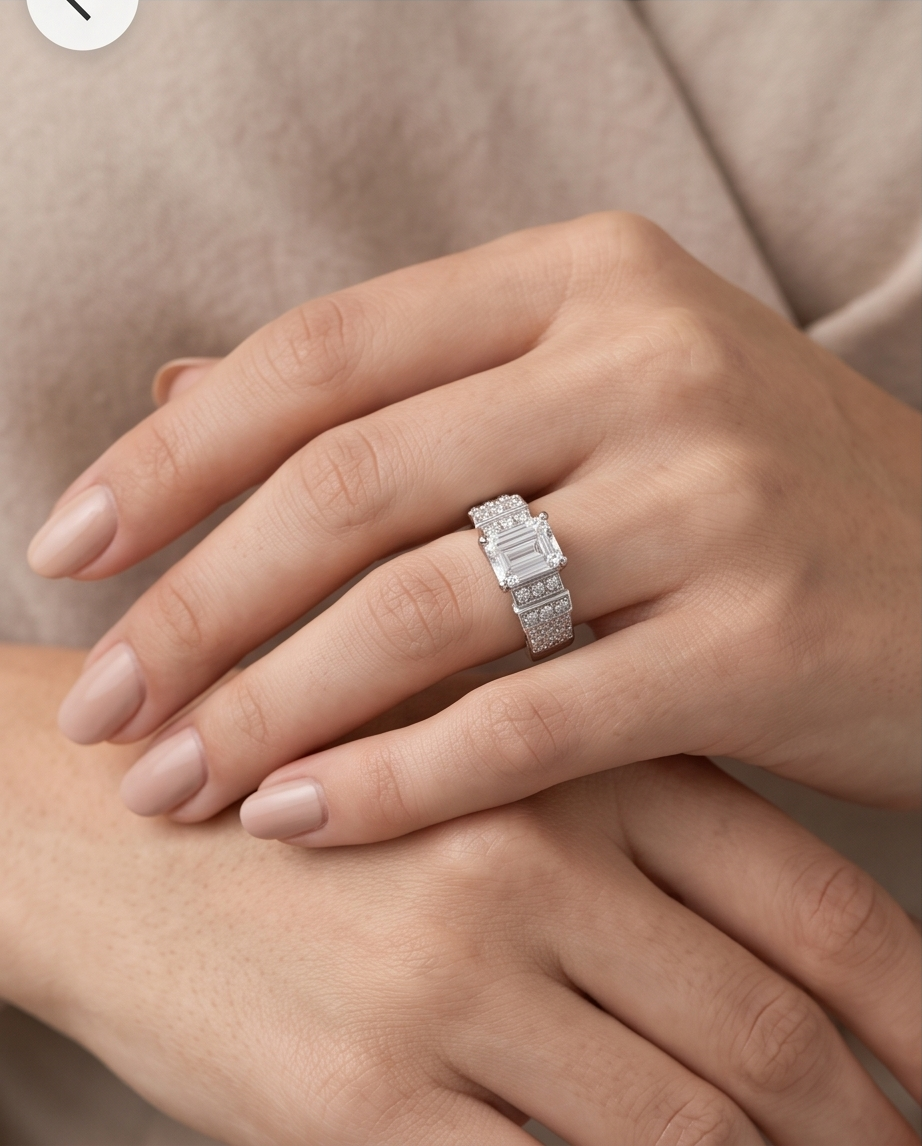 Bridge Elegant Radiance Sterling Silver Ring