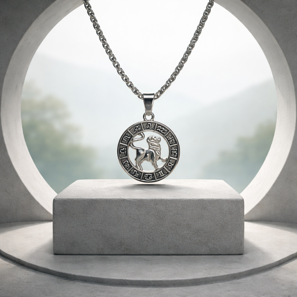 LEO Lion Zodiac Pendant Necklace