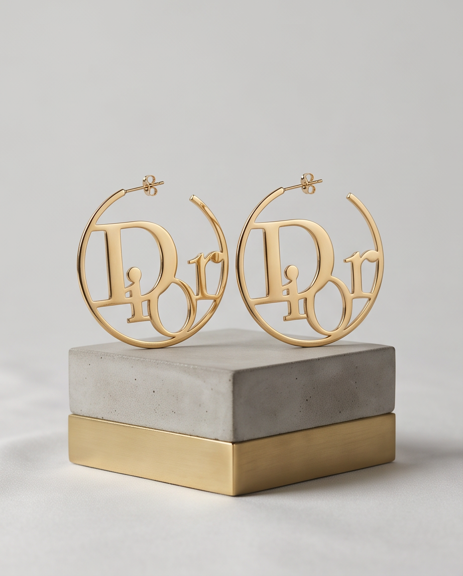 Exquisite Iconic Gold Plated Earrings