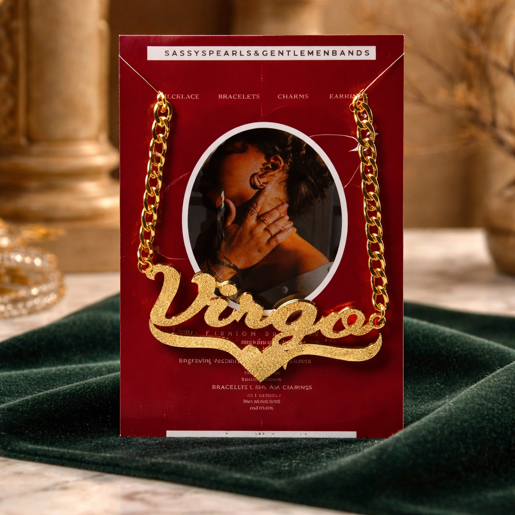 Virgo Gold Zodiac Chain Necklace