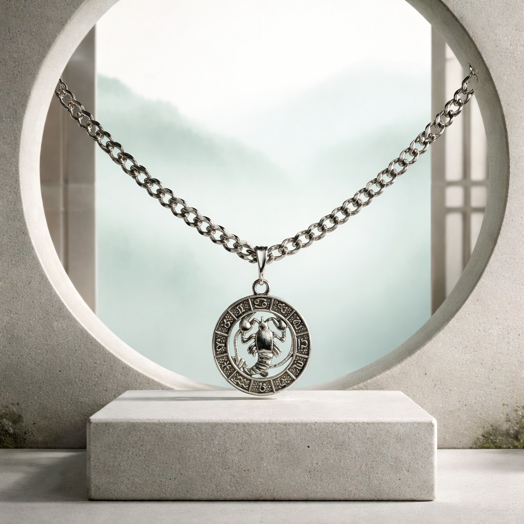 SCORPIO- Scales Zodiac Pendant Necklace