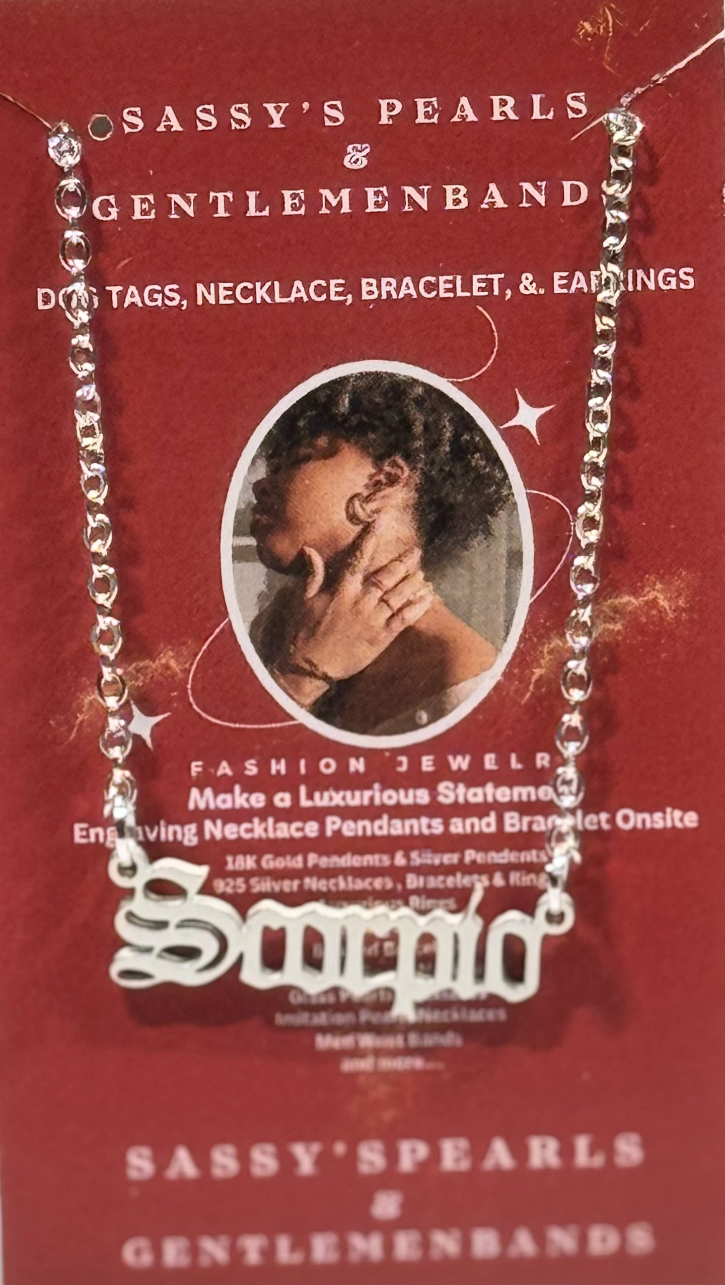 A20 Scorpio Zodiac Necklace by Sassy’s Pearls