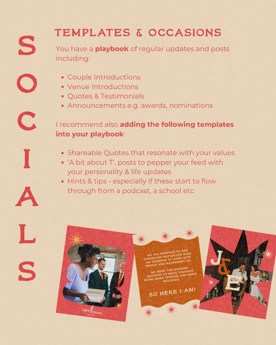 As part of The Prune package, Tanisha selected to have a suite of social media templates created for her.