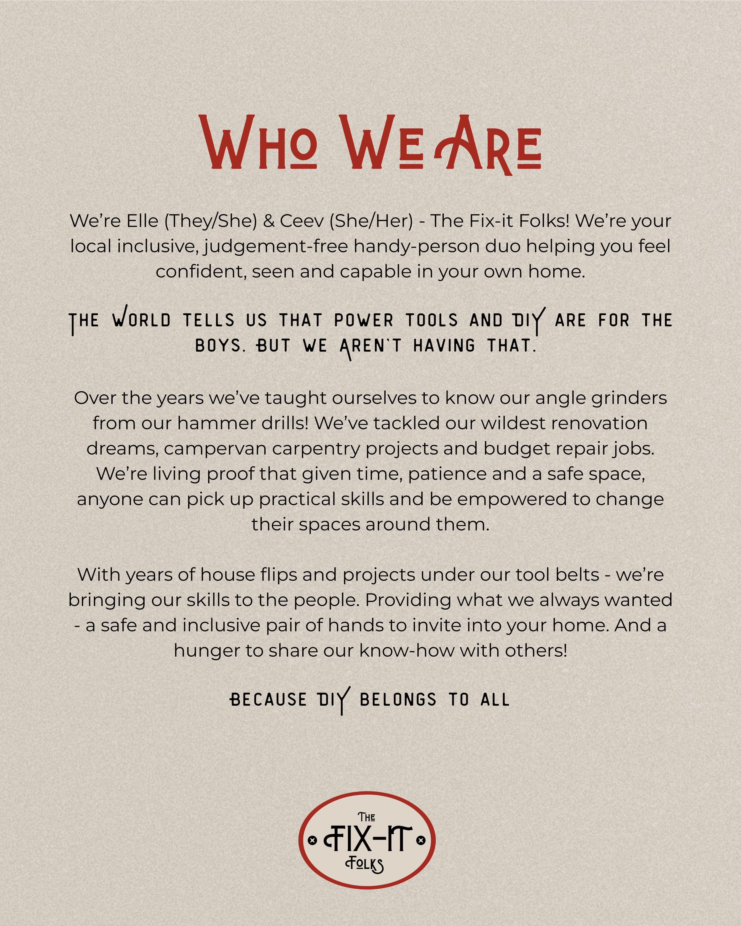 I worked up some clarifying statements for use internally, and externally, to really bring their idea to life.