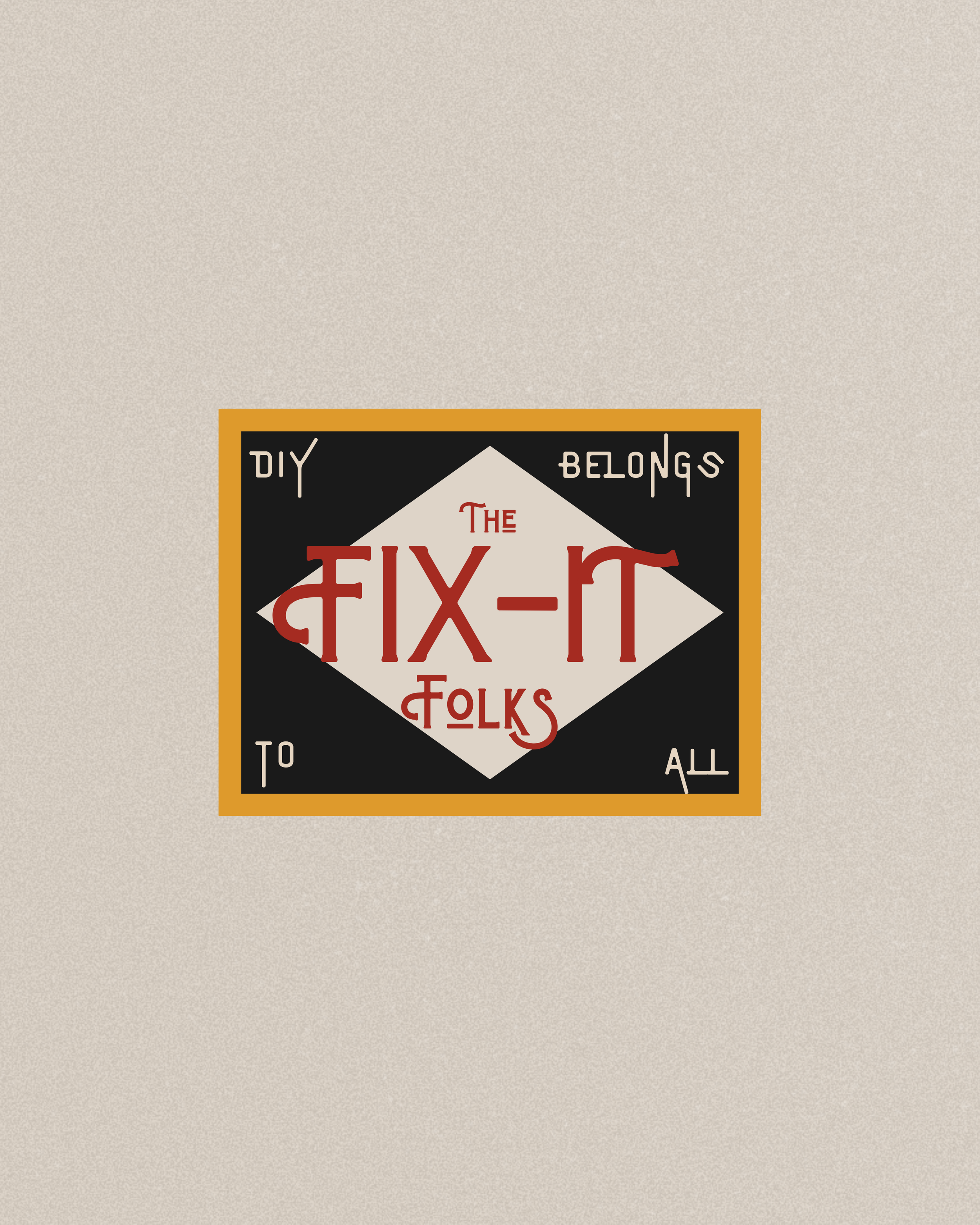 Vintage-inspired fonts and tactile textures anchor the brand universe, creating a visual language that feels nostalgic, dependable, high-quality, and proudly inclusive.