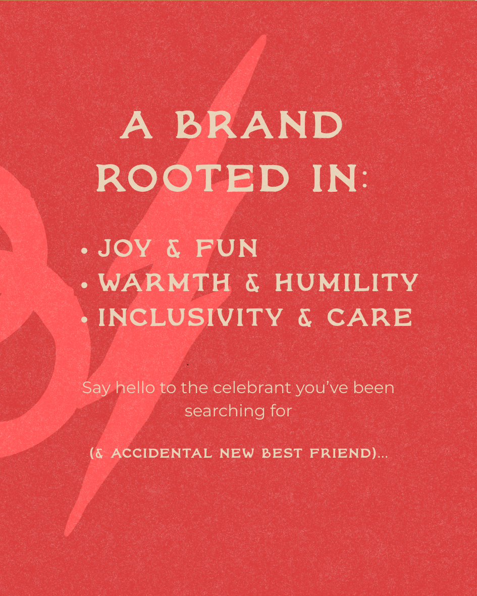 After pruning her existing brand identity, I maintained the core values and personality of her brand but with more clarity.