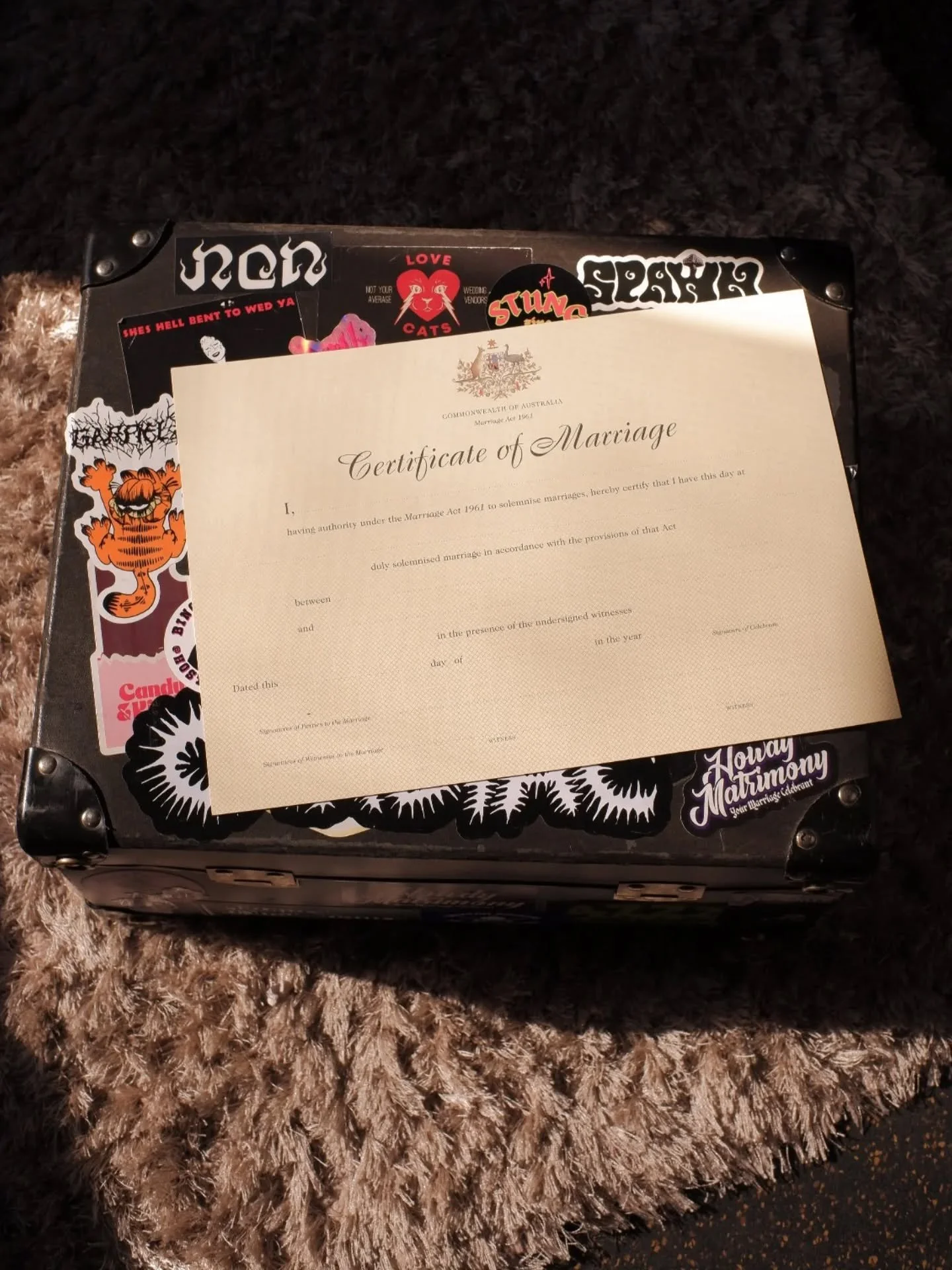 Fresh delivery of Marriage Certificates for the pool room &hearts;️
First hitchin' of the year with H &amp; B this weekend, let's hit the 'Ninch ☀️

OCTOBER 2026 IS SO SO FULL - EMAIL ME YESYERDAY OR FOREVER MISS YOUR CHANCE 💋