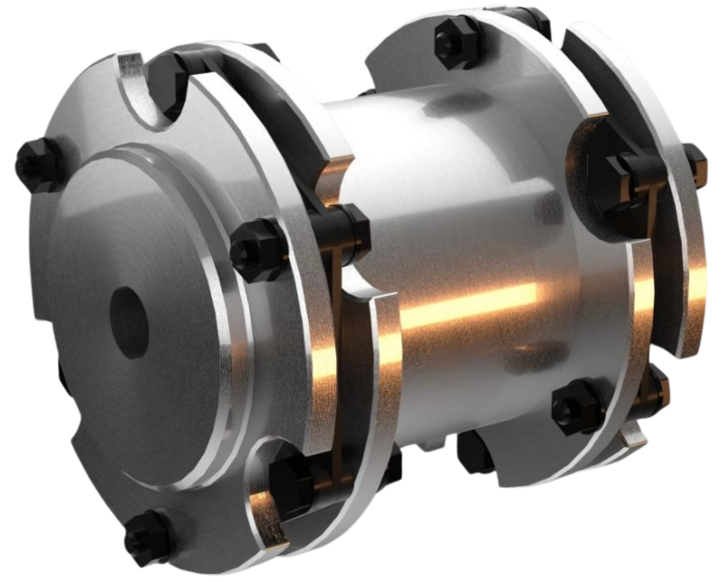 Realistyczna wizualizacja sprzęgła stalowego do katalogu