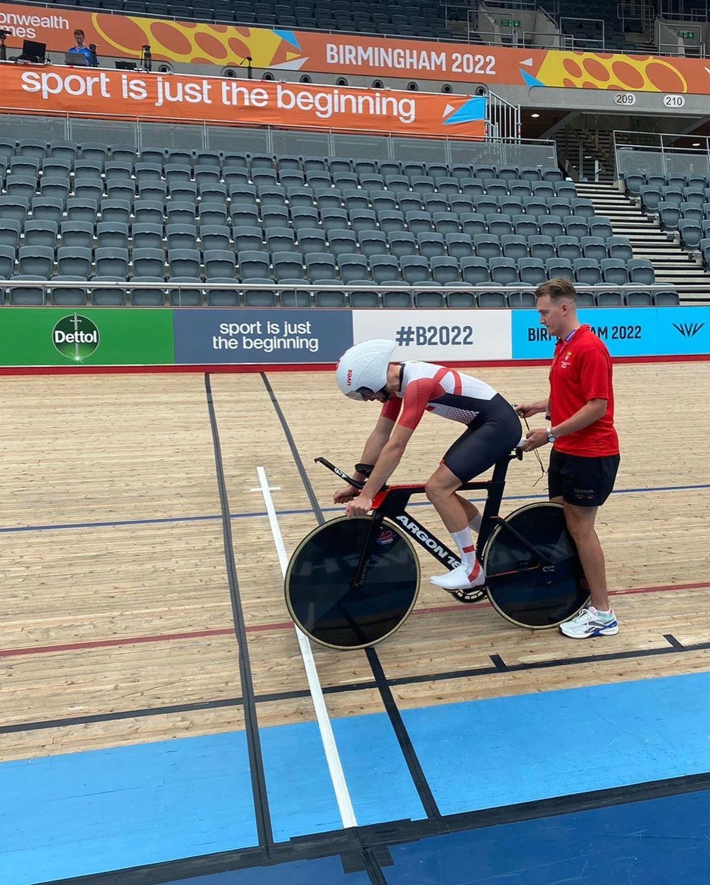 Track Prep pre Birmingham 2022 Commonwealth Games with Coached Rider Rhys