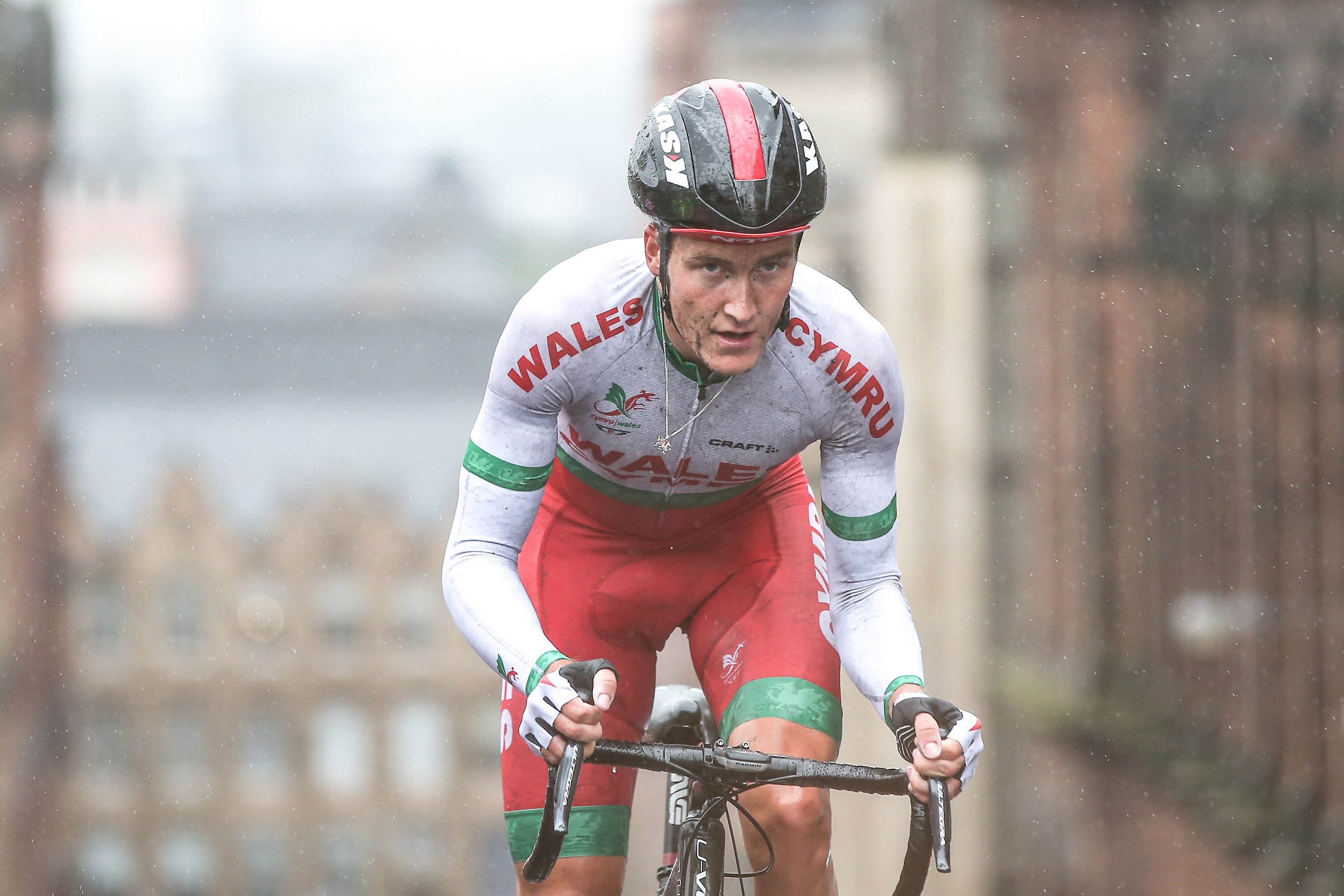 Glasgow 2014 Commonwealth Games Road Race - playing a small part in Geraints win (photo by SWpix)