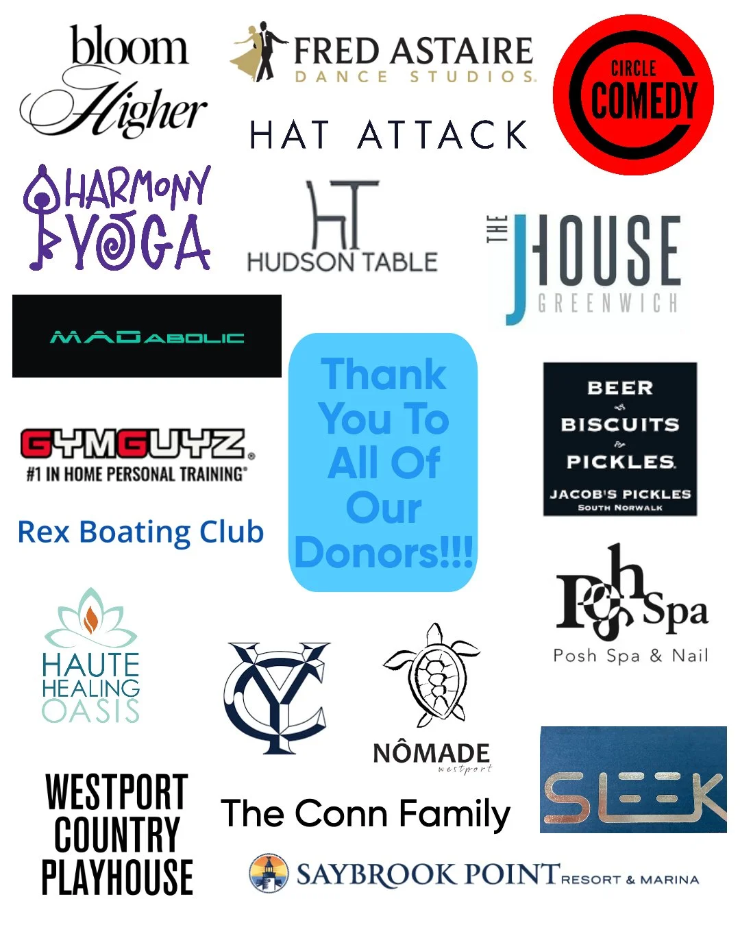 auction donor logos