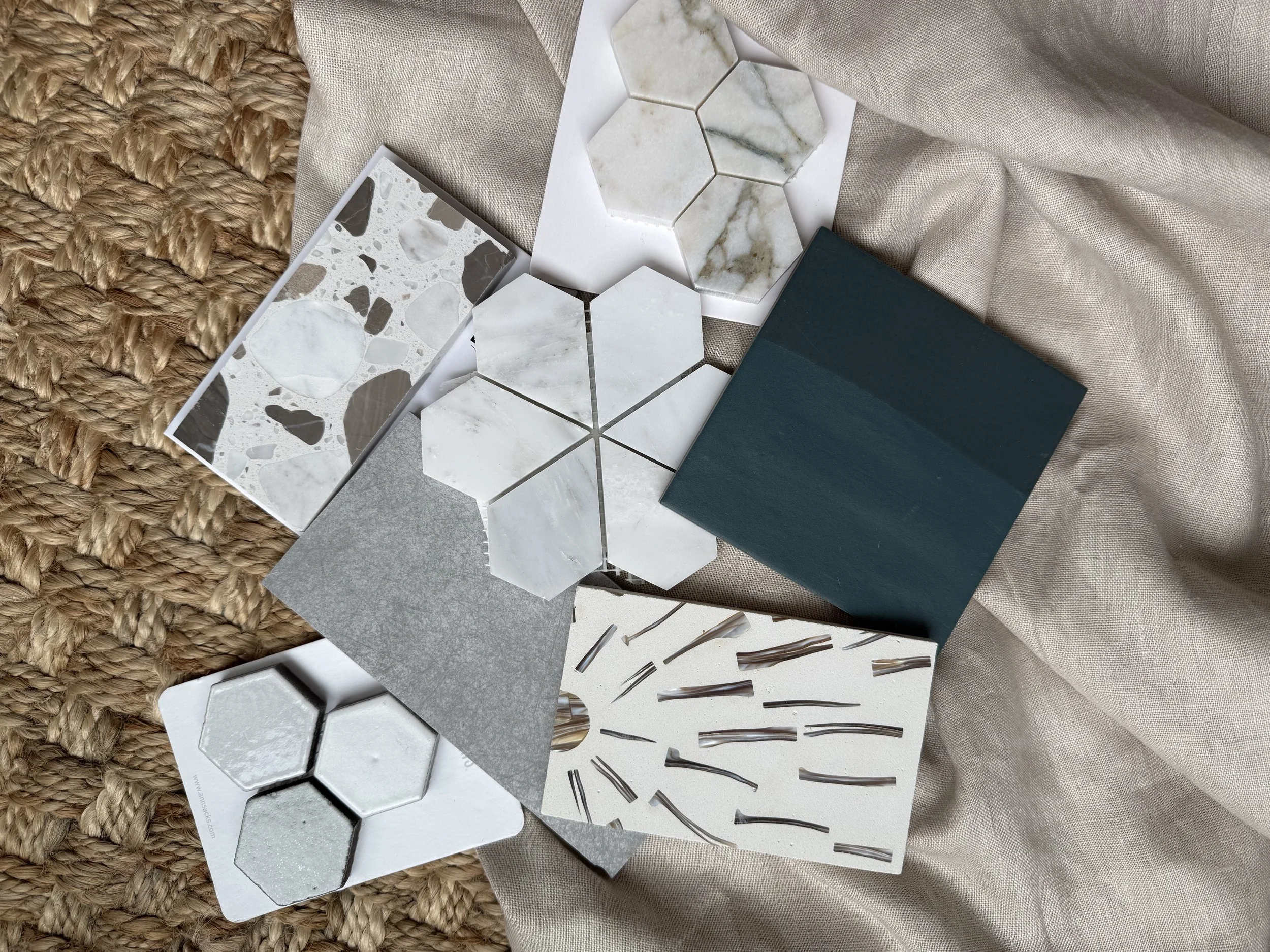 gorgeous tile finishes in unique shades & shapes