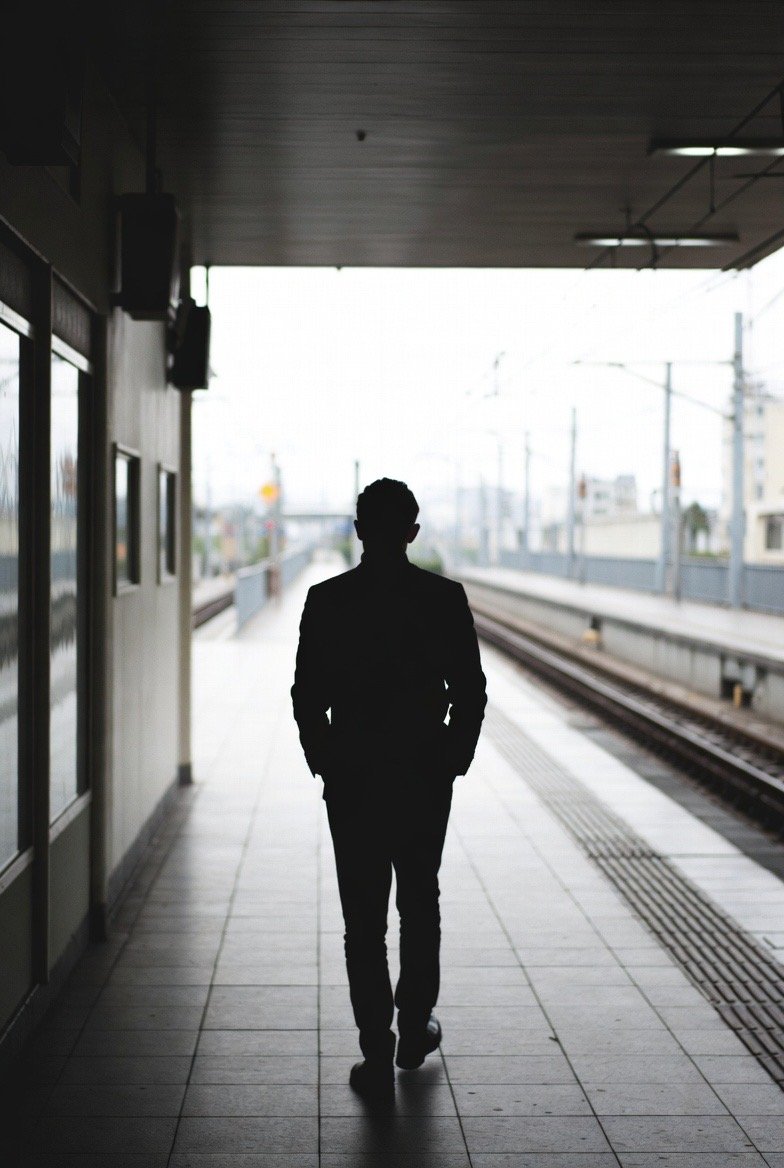 Empty corporate office lobby representing the shift in modern work culture.