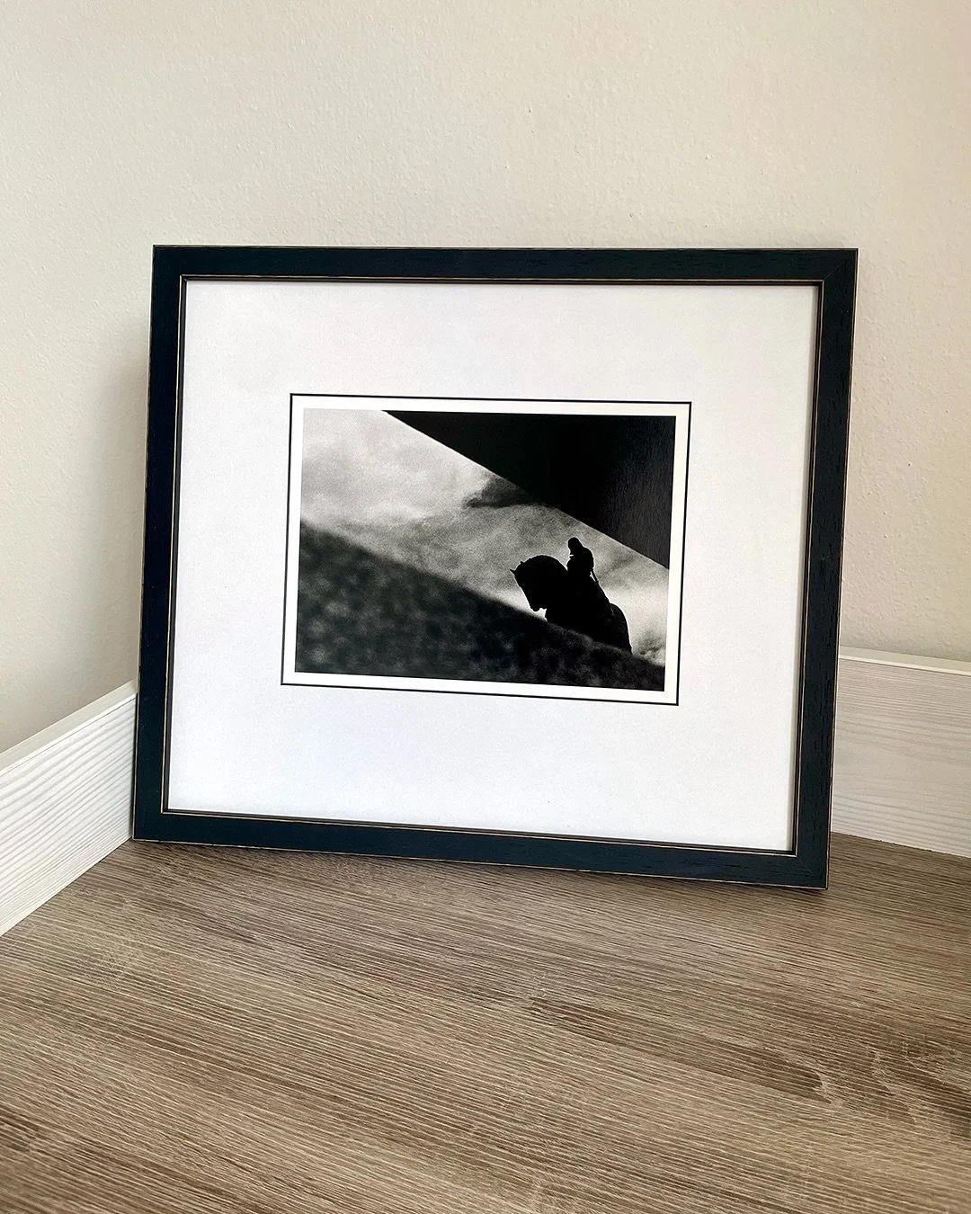 Storm Rider is a hand-printed silver gelatin print, now complete with a custom frame by @frameit.cz .
I&rsquo;m truly grateful for their outstanding work. They use high-quality materials, take professional care with every detail, and have a great eye