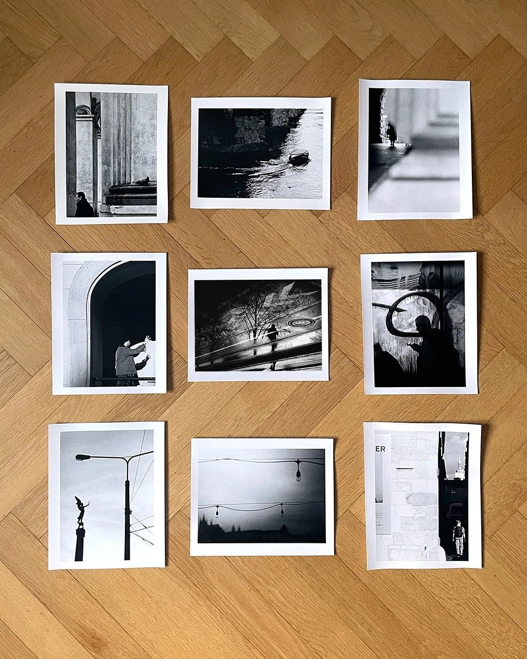First nine darkroom prints of 2025 - which one speaks to you and why? ✨
.
1/ Quiet Company
2/ Sailor&rsquo;s Light
3/ A Moment Apart
4/ Lightbender
5/ Otherworld
6/ Lost in a Dream
7/ Eternal Light
8/ After the Light
9/ Wanderer
.
#darkroom #leica #f