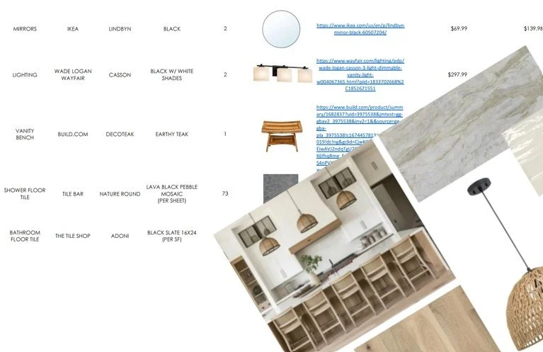 Single Room Mood Board + Design Book