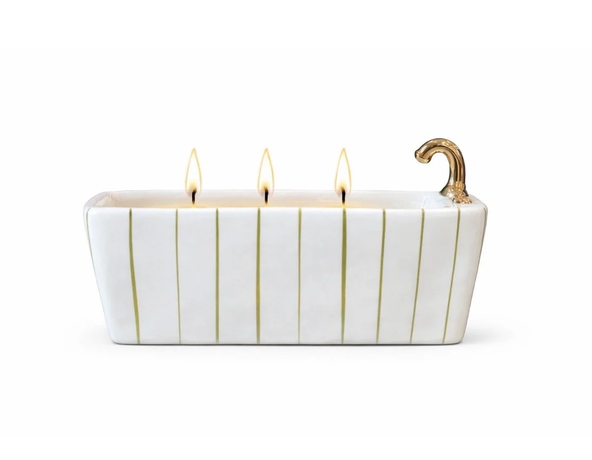 BATHROOM COLLECTION - green stripe