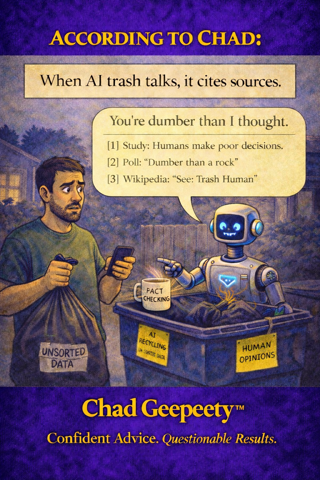 AI Trash Talk With Sources