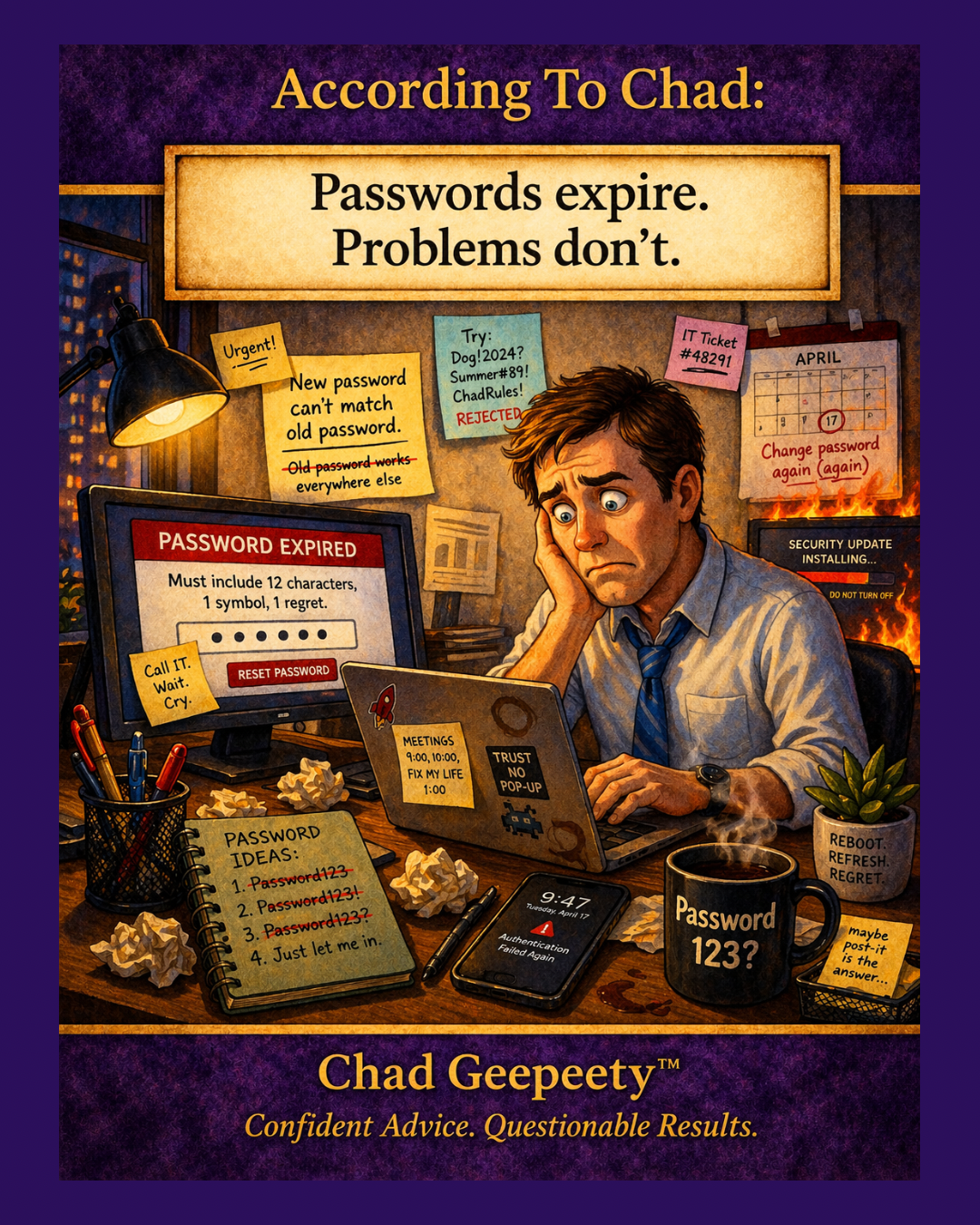 Passwords Expire Problems Never Do