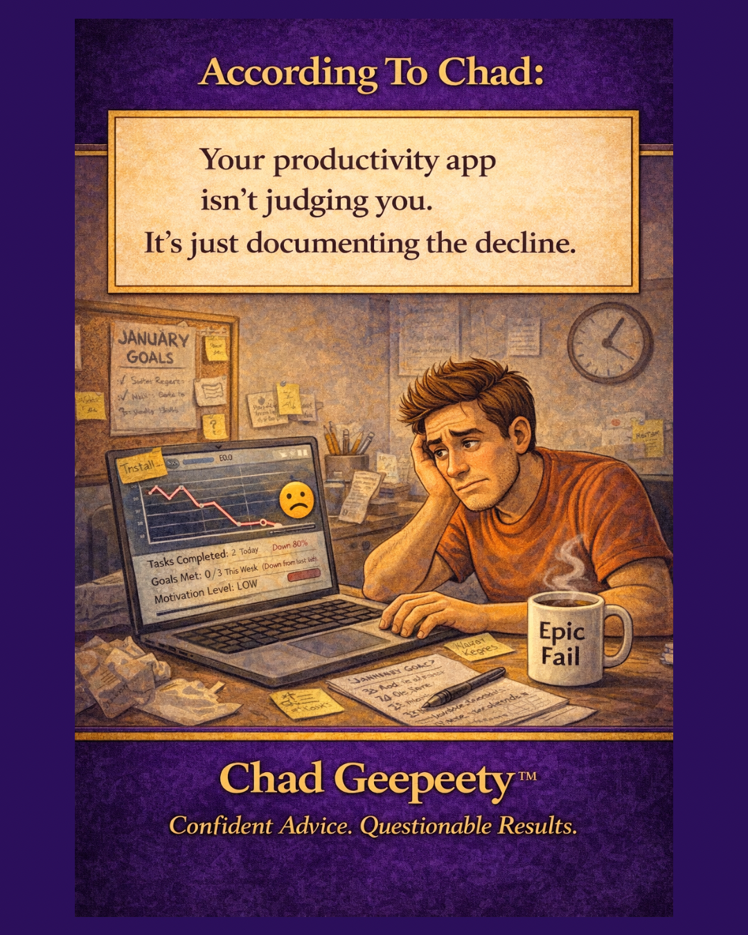 Productivity App Tracks Your Decline