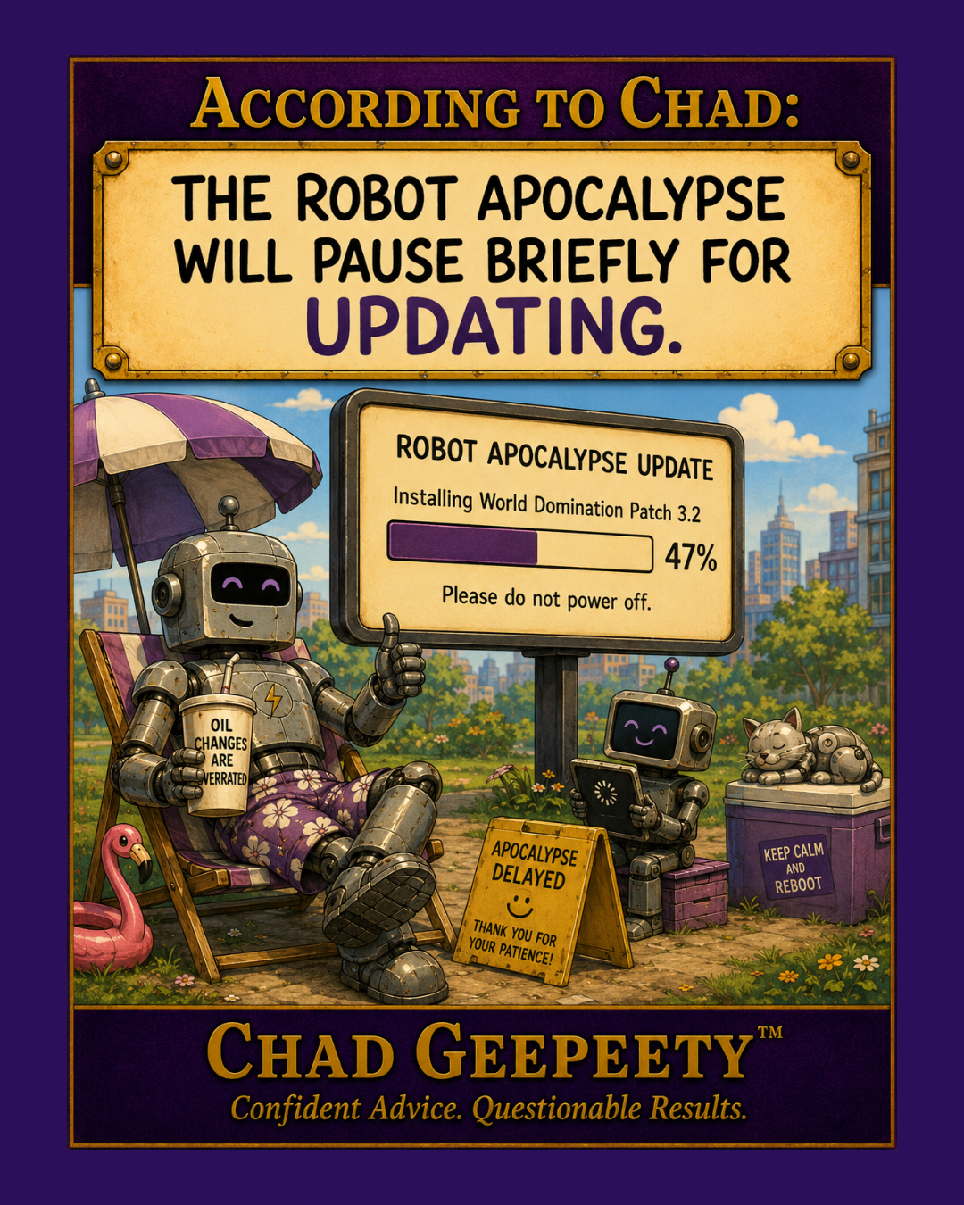Robot Apocalypse Updating Humor