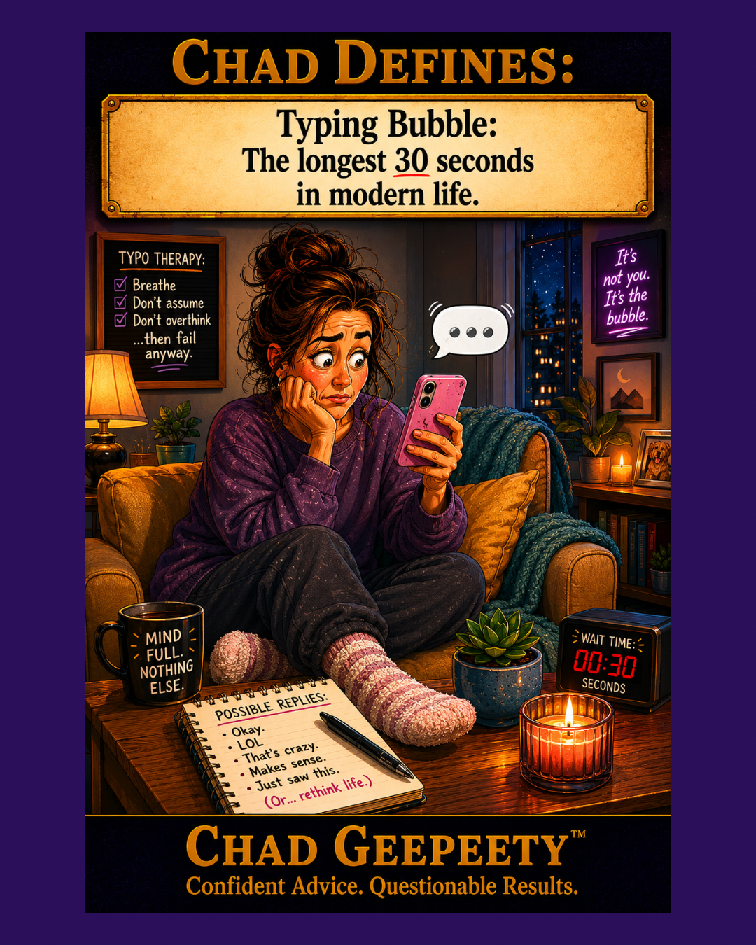 Typing Bubble Anxiety Explained