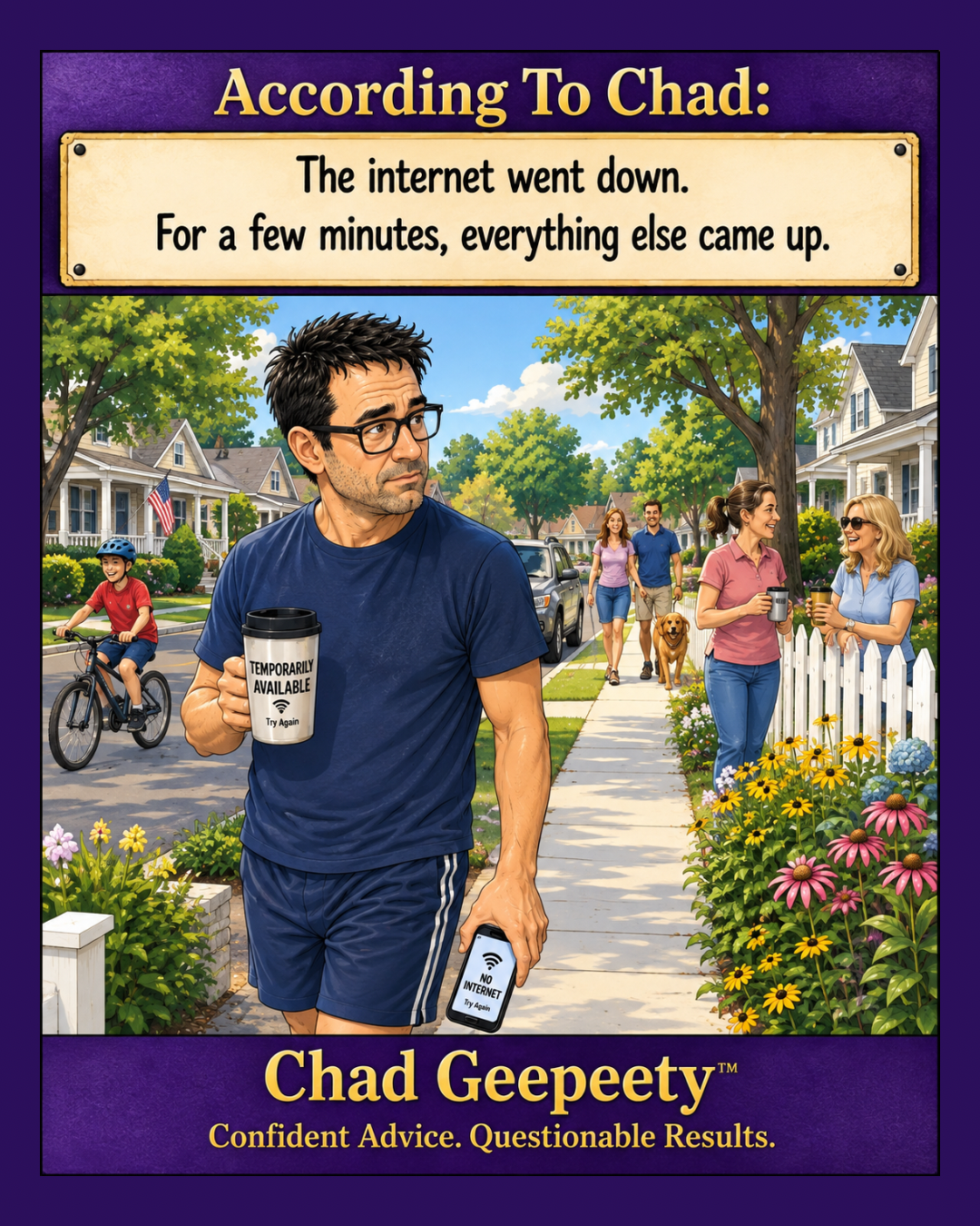 When the Internet Goes Down, Life Comes Up