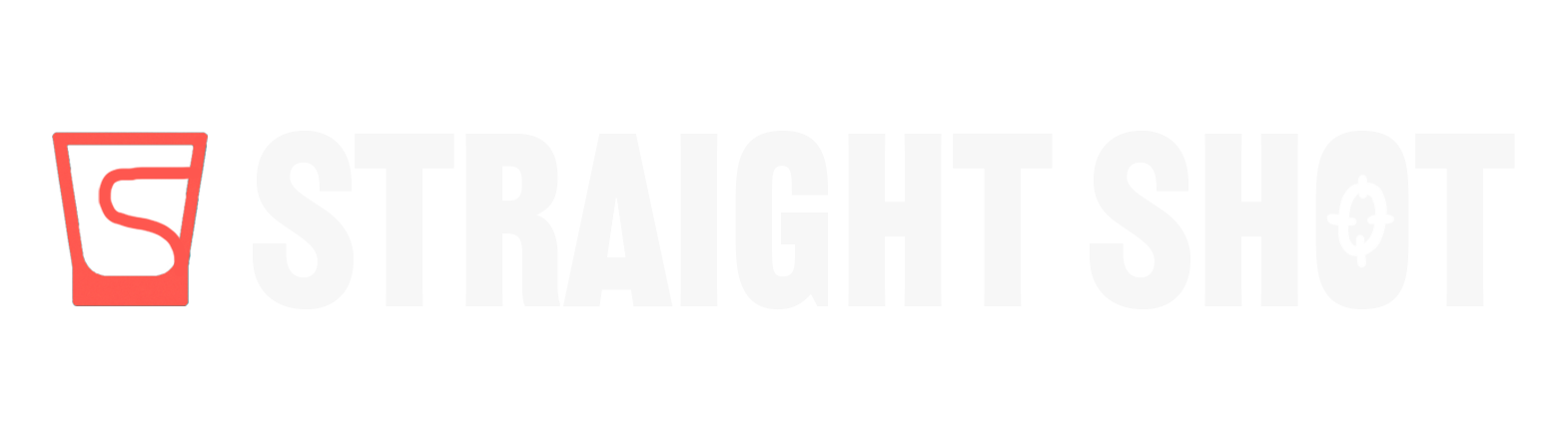 Colorful logo with a red cup and stylized text reading "Straight Shot".