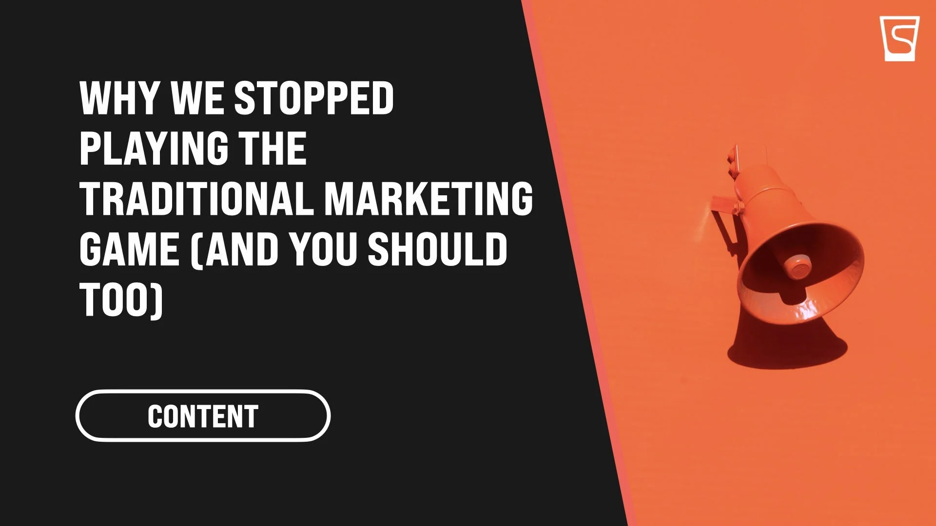 Why We Stopped Playing the Traditional Marketing Game (And You Should Too)
