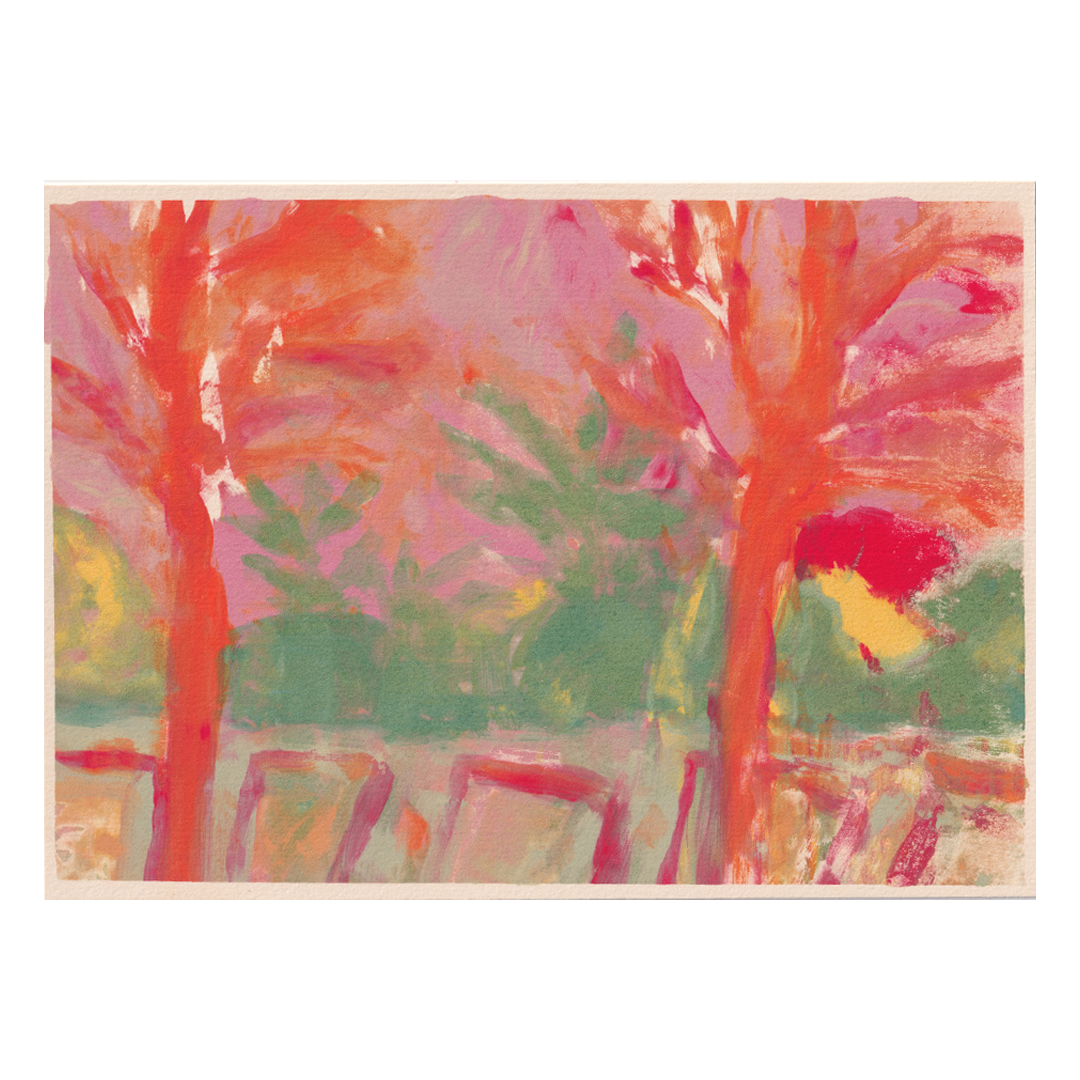 'A view from the park' - Monoscreenprint