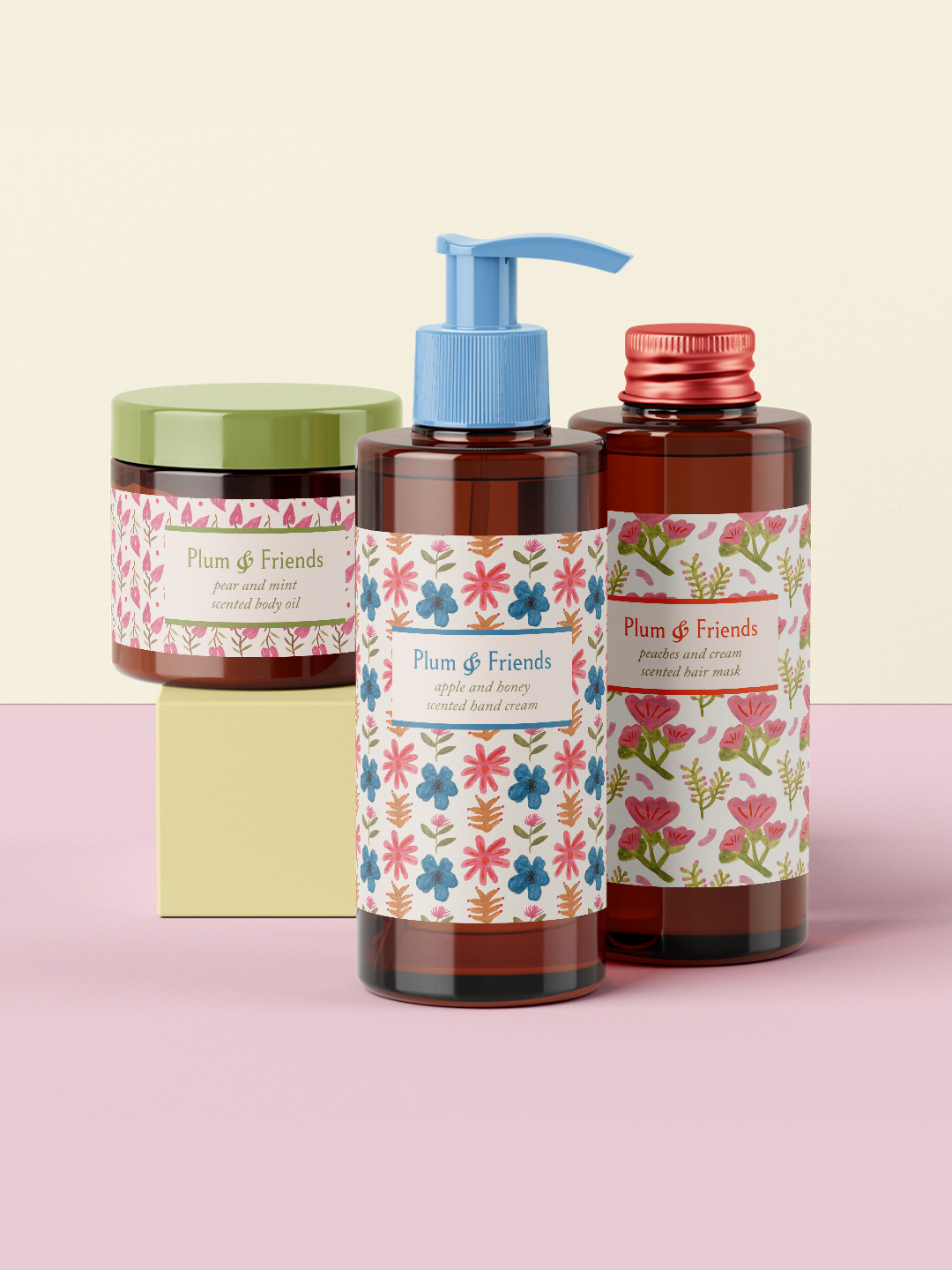 'Plum & Friends' A speculative packaging and pattern design project
