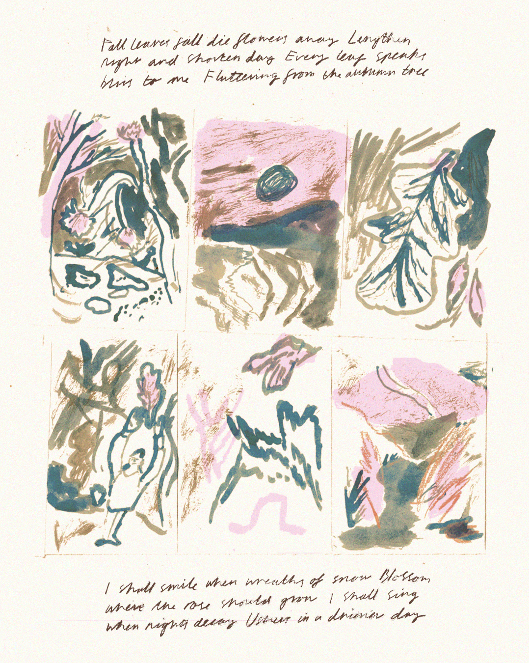 Illustration inspired by an Emily Bronte poem