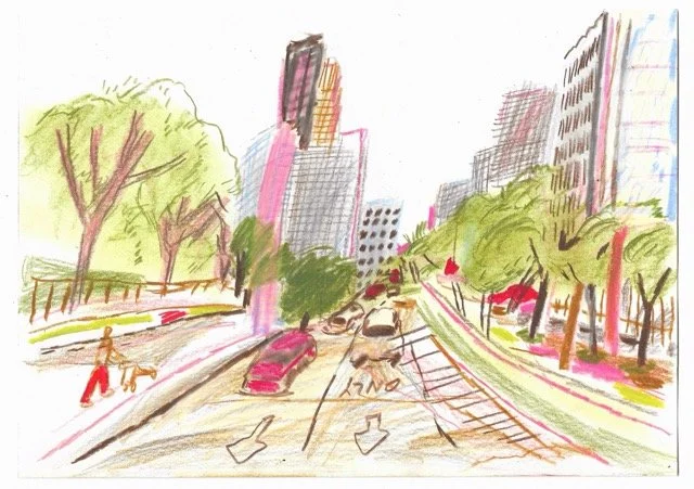 Google Street View illustration – New York 