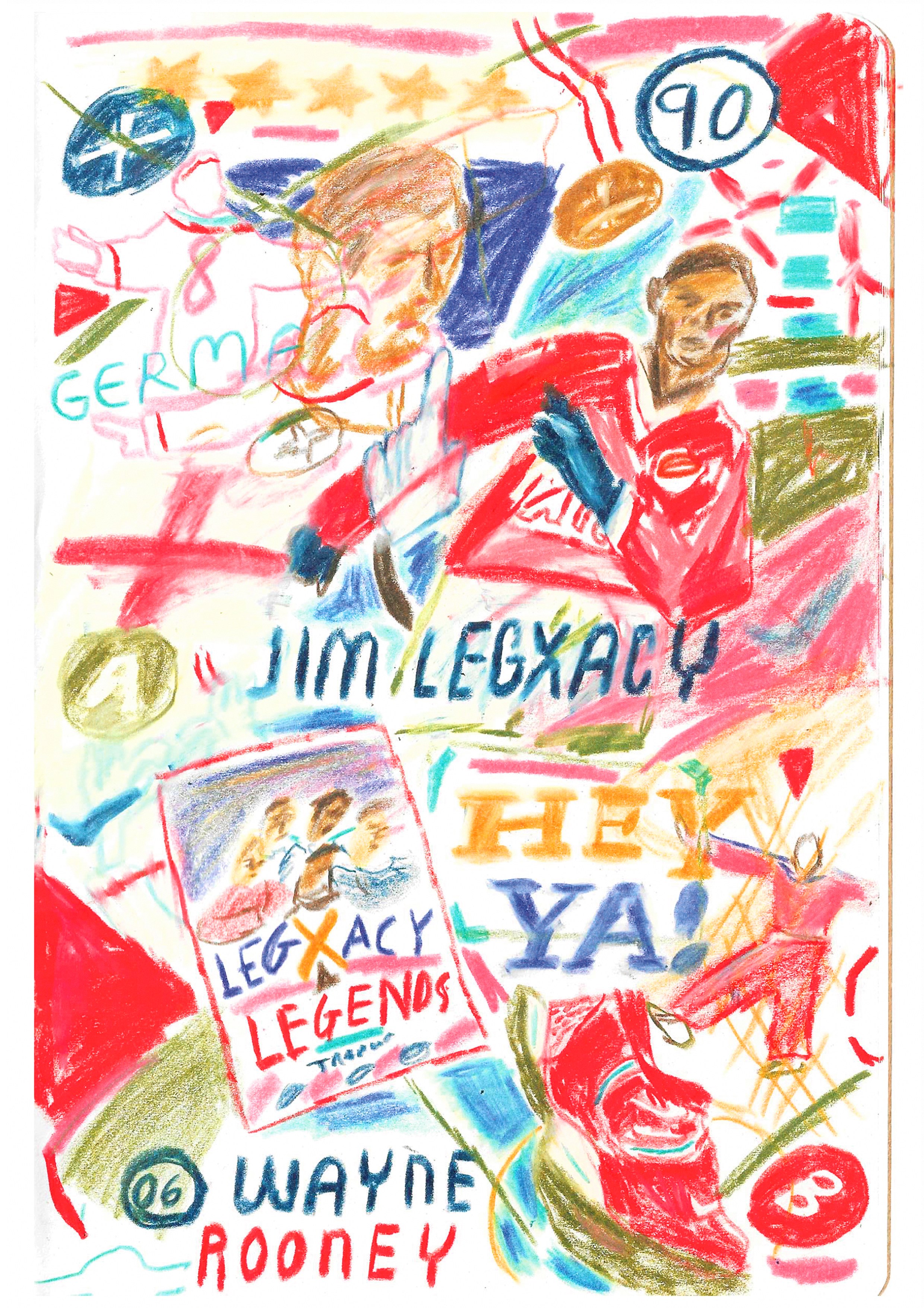 Illustrated poster inspired by Jim Legxacy's 06 Wayne Rooney Music Video