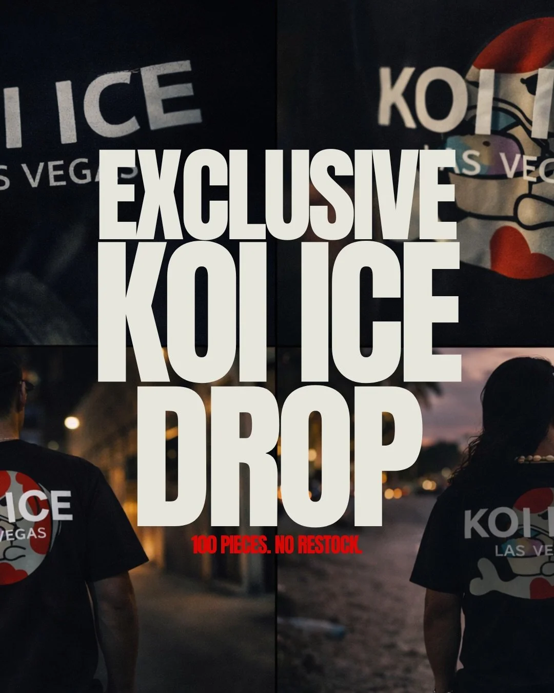 EXCLUSIVE KOI ICE DROP.

100 pieces. No restock.

Are you part of the crew ? 
Tap in before it&rsquo;s gone.

KOIICE.COM