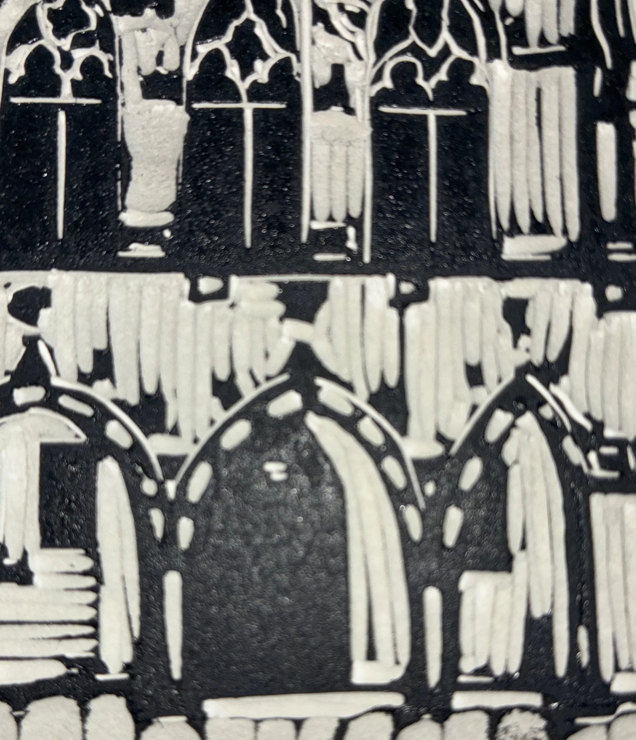 détail de gravure du beffroi d'Arras