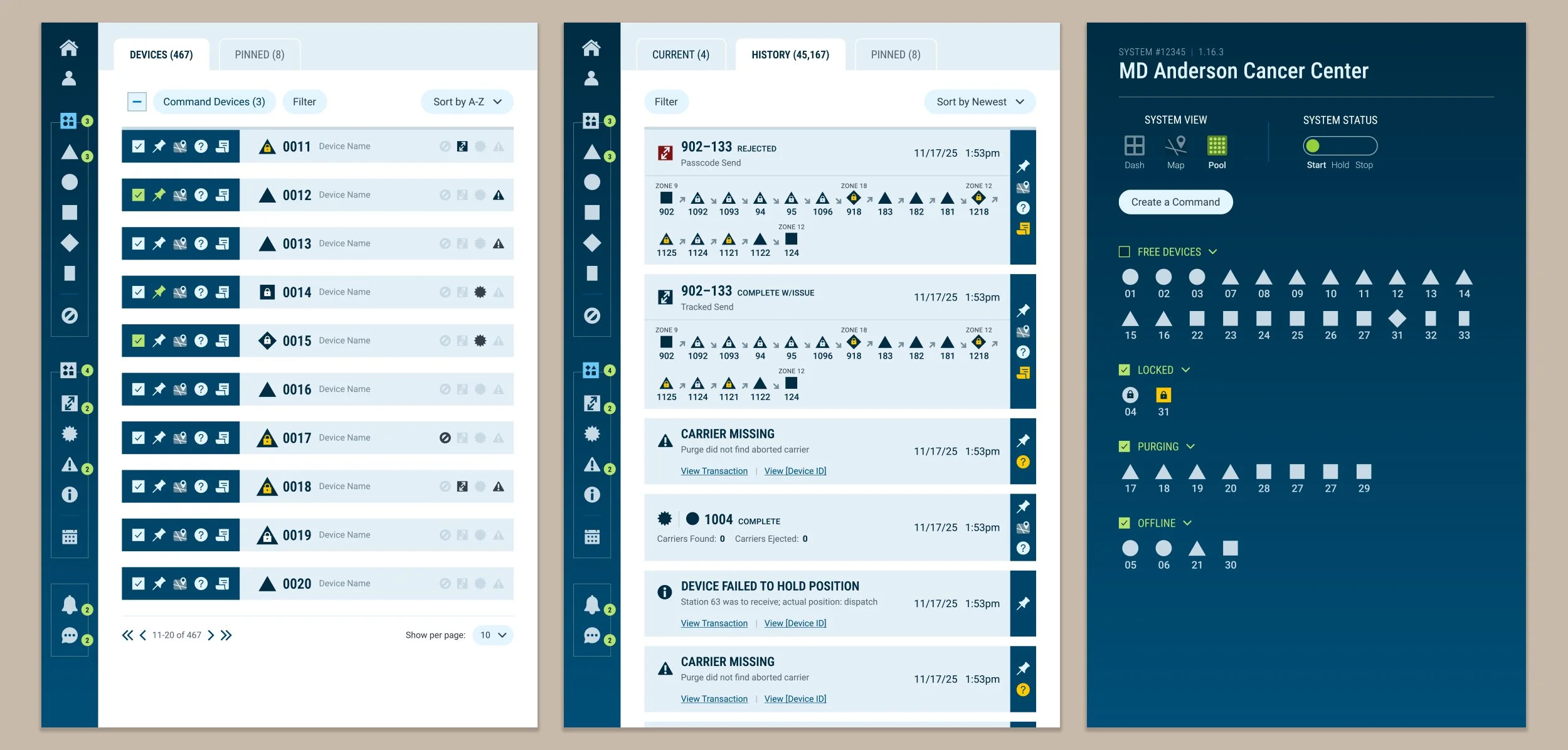 A demonstration of all yellow color-coding throughout the app