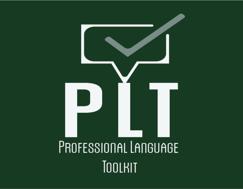 Professional Language Toolkit (PLT) communication decision system logo