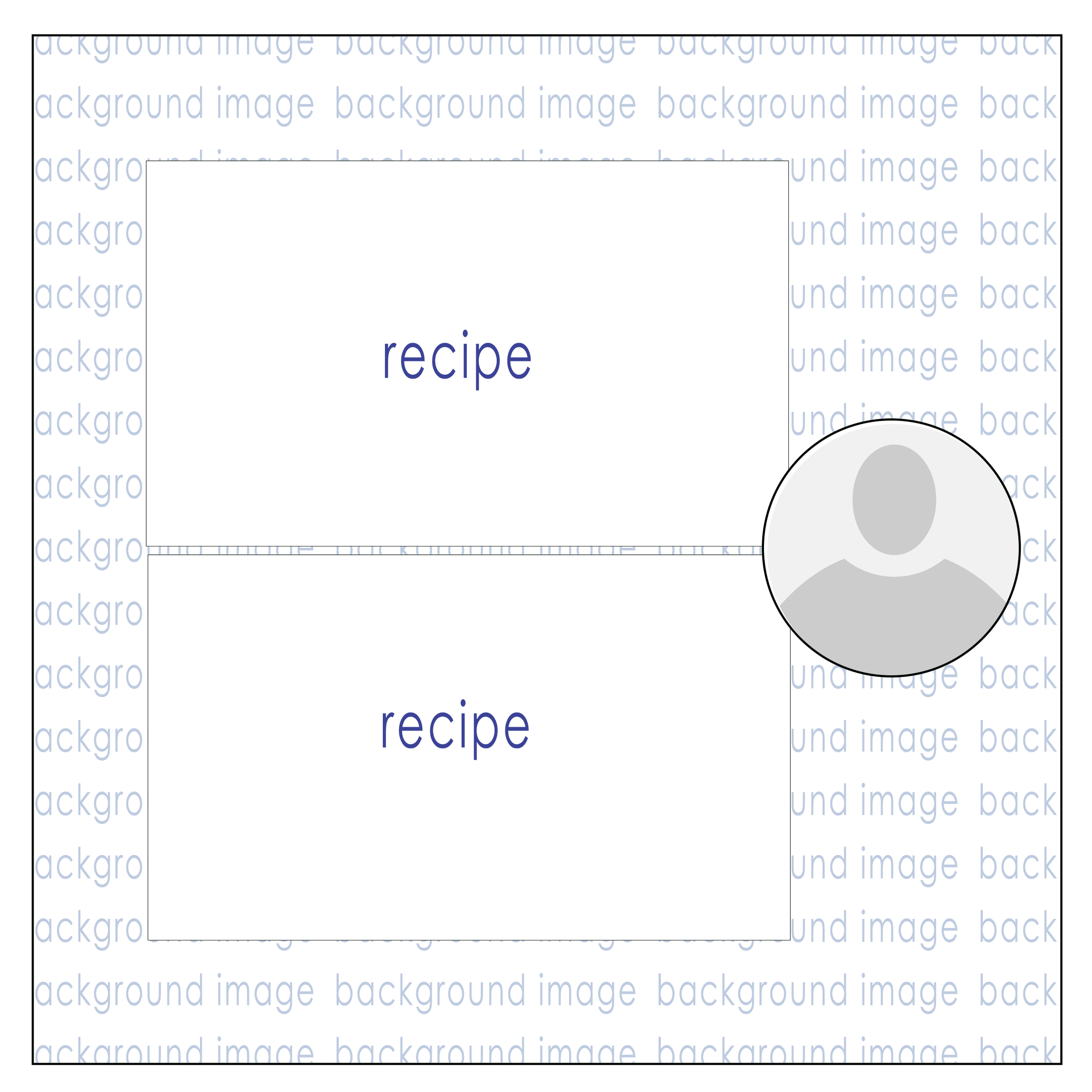 Recipe Plate Square Collage