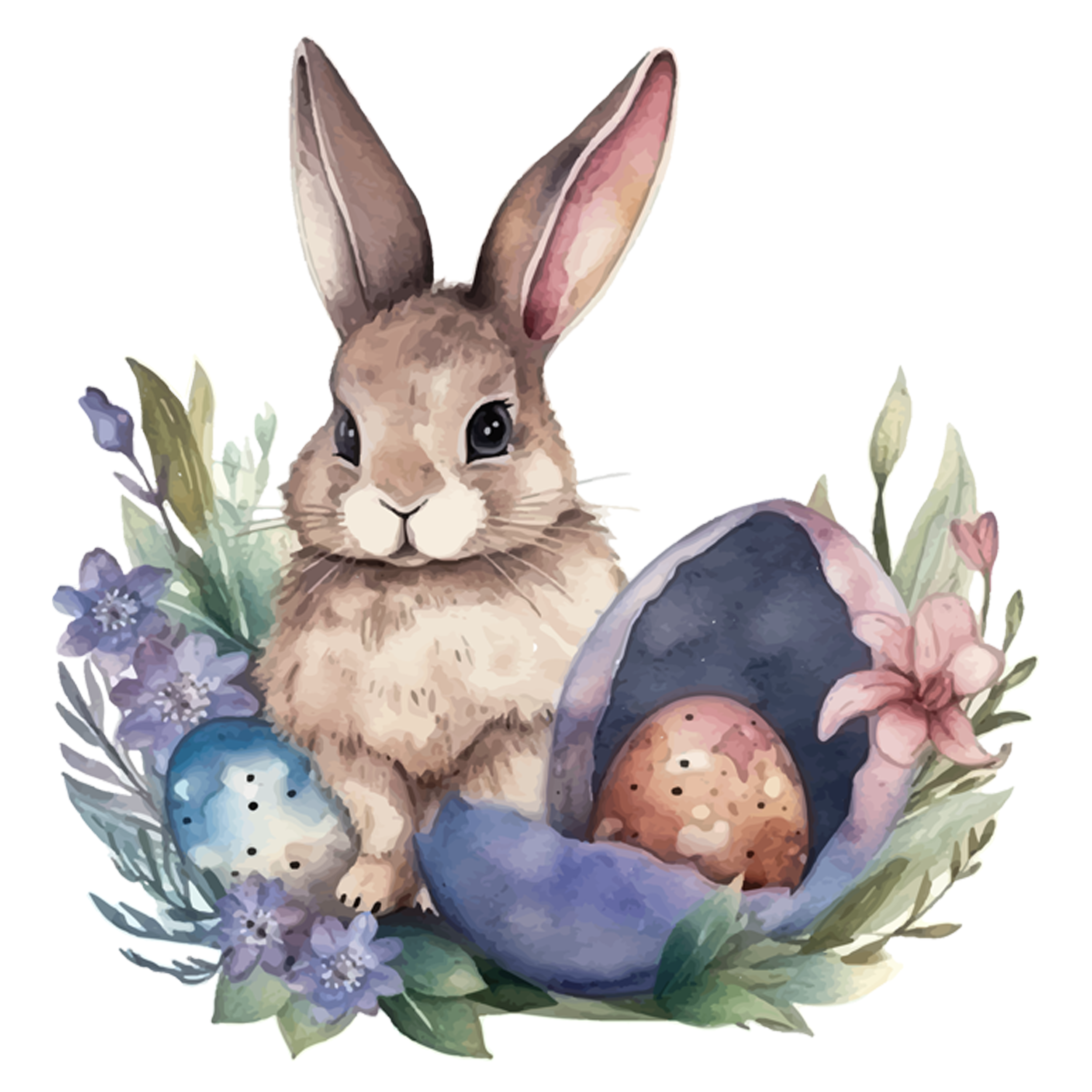 Watercolor Easter Bunny